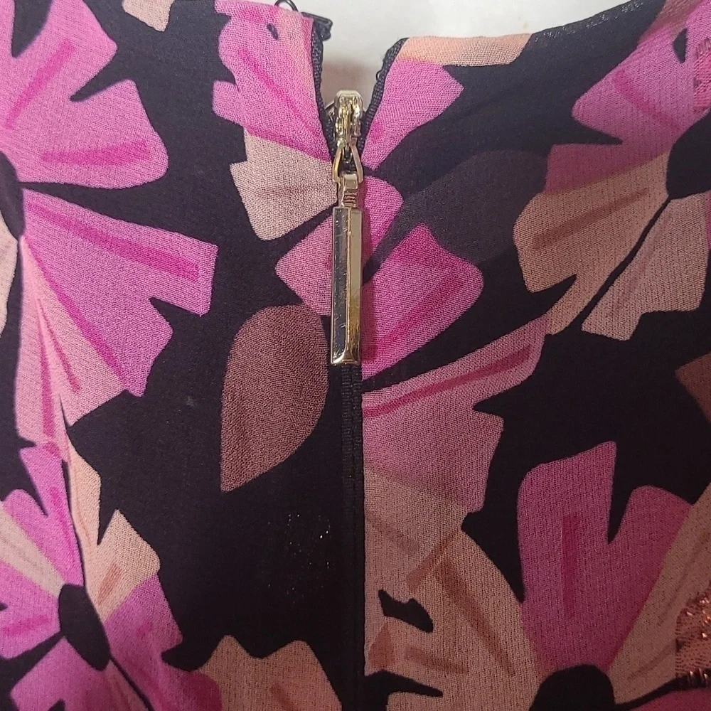 New Kate Spade Wallflower Chiffon Midi Dress